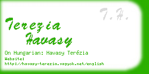 terezia havasy business card